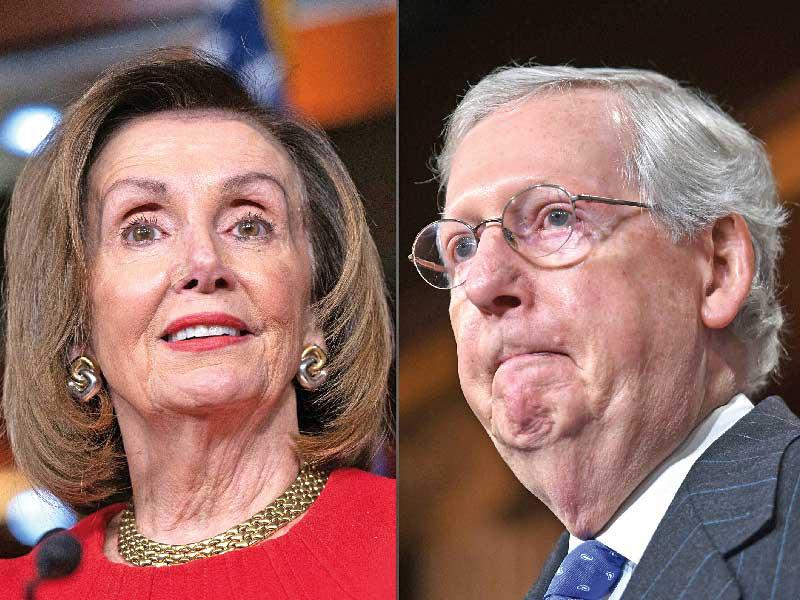 صورة مركبة لبيلوسي وماكونيل (ا ف ب) 