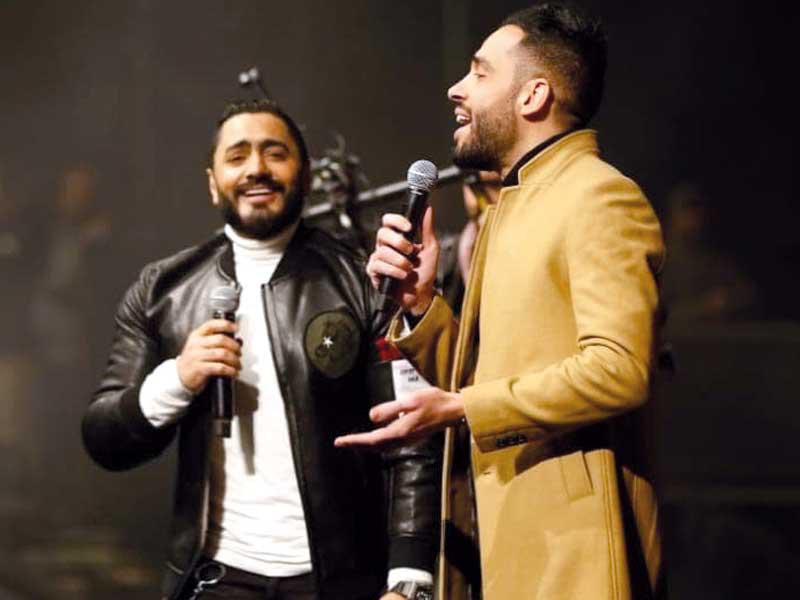  الفنان رامي جمال و الفنان تامر حسني