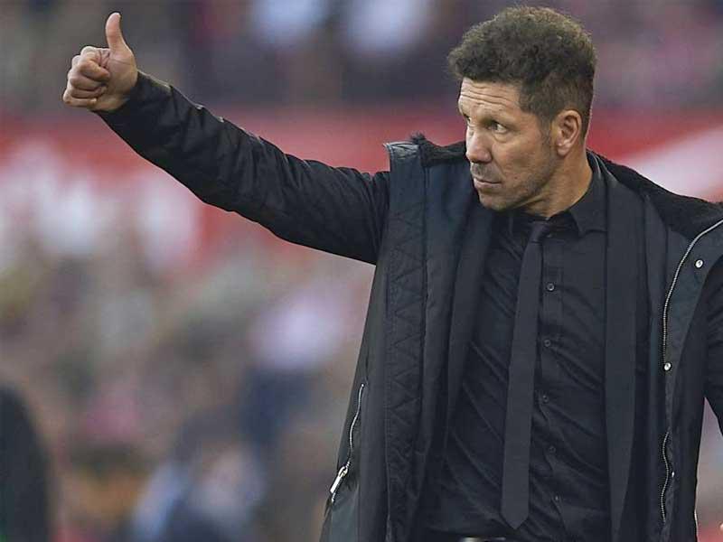 مدرب نادي اتلتيكو مدريد الاسباني دييغو سيميوني
