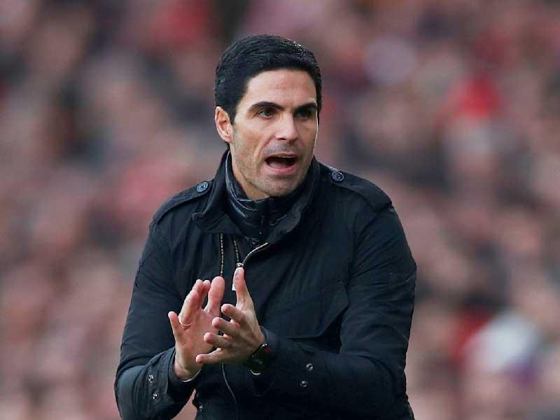 الإسباني ميكيل أرتيتا المدير الفني لنادي أرسنال الانجليزي