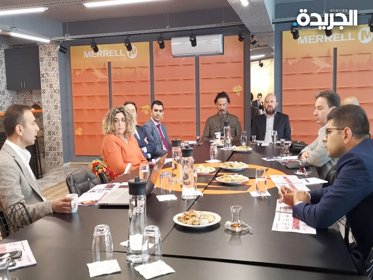 الوفد الإعلامي في إحدى اللقاءات