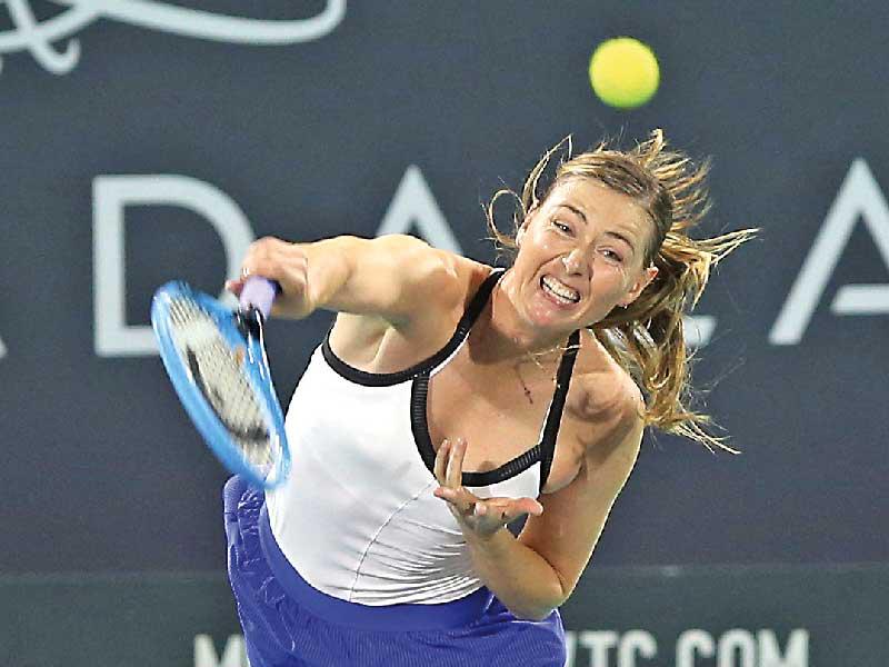 لاعبة كرة المضرب الروسية ماريا شارابوفا