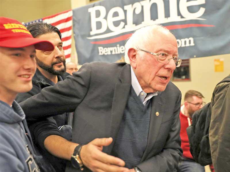 السناتور التقدمي الامريكي بيرني ساندرز