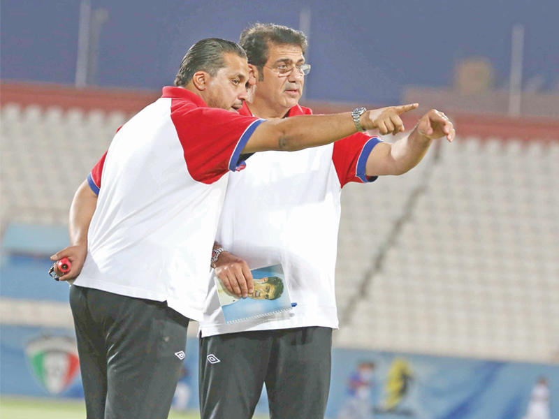  المدربان الوطنيان محمد إبراهيم وعبدالعزيز حمادة