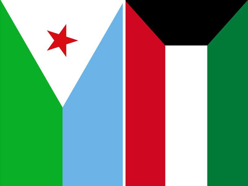علم دولة الكويت-علم جيبوتي