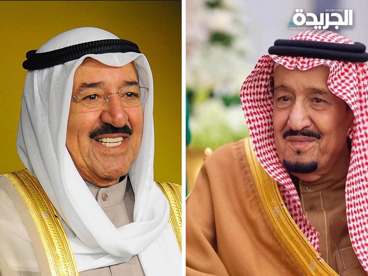 سمو الأمير الشيخ صباح الأحمد وخادم الحرمين الملك سلمان بن عبدالعزيز
