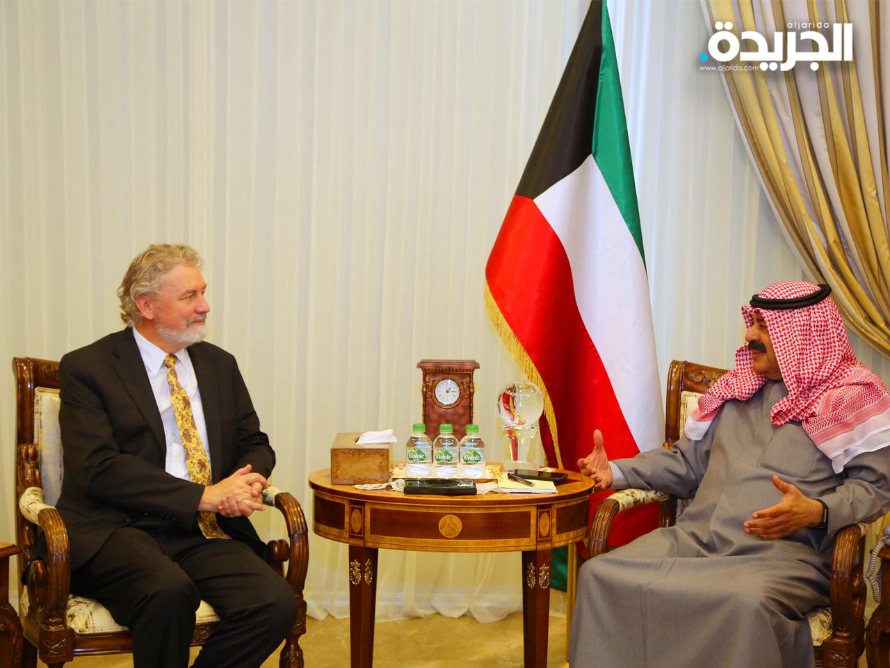 نائب وزير الخارجية خالد الجارالله يلتقي القائم بأعمال السفارة الأمريكية لاري ميموت