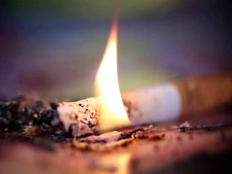 سيجارة مريض تشعل مستشفى