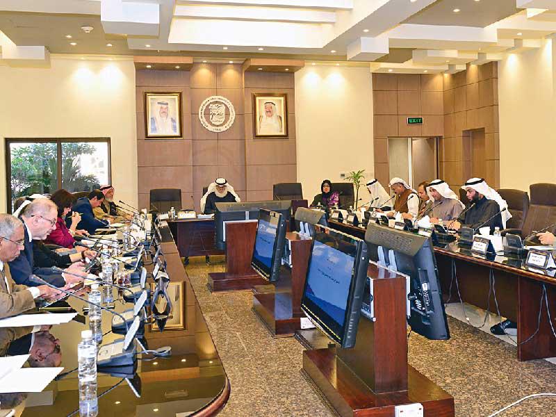 جانب من أجتماع مجلس الكلية 