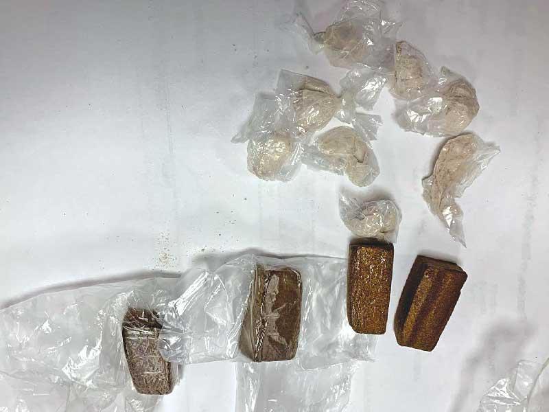 المواد المخدرة المضبوطة