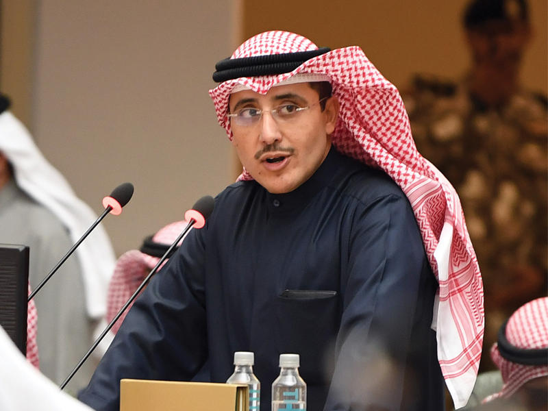 وزير الخارجية الشيخ د. أحمد الناصر متحدثاً