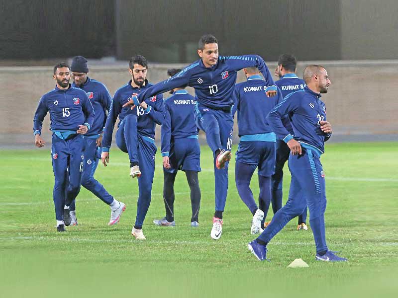 تدريبات نادي الكويت الكويتي في العاصمة الاردنية عمان