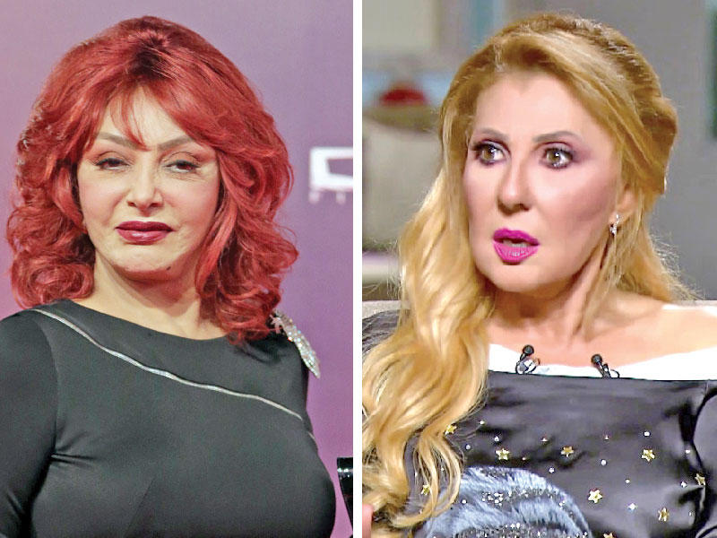 الفنانة  ​نادية الجندي​ و الفنانة ​نبيلة عبيد