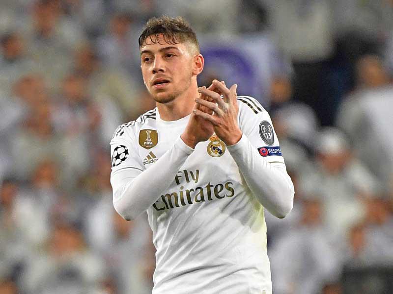  لاعب وسط ريال مدريد فيدريكو فالفيردي