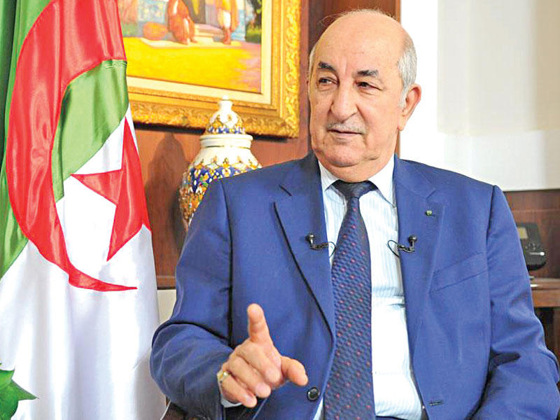 الرئيس الجزائري عبدالمجيد تبّون 
