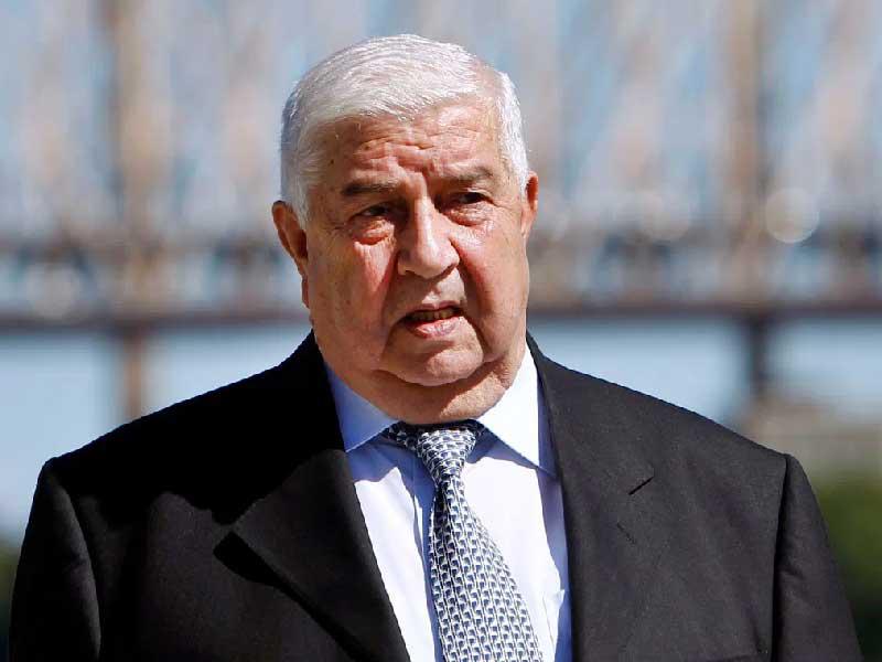  وزير الخارجية السوري وليد المعلم