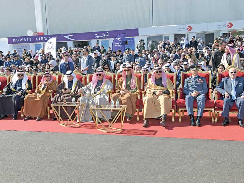 جانب من افتتاح معرض الكويت للطيران في نسخته الجديدة 2020