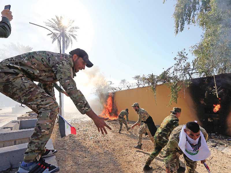 الهجوم على السفارة الأميركية في بغداد n