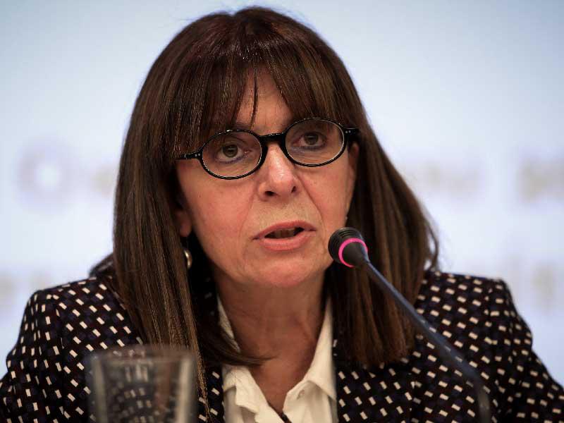 المرشحة لرئاسة اليونان ايكاتيريني ساكيلاروبولو