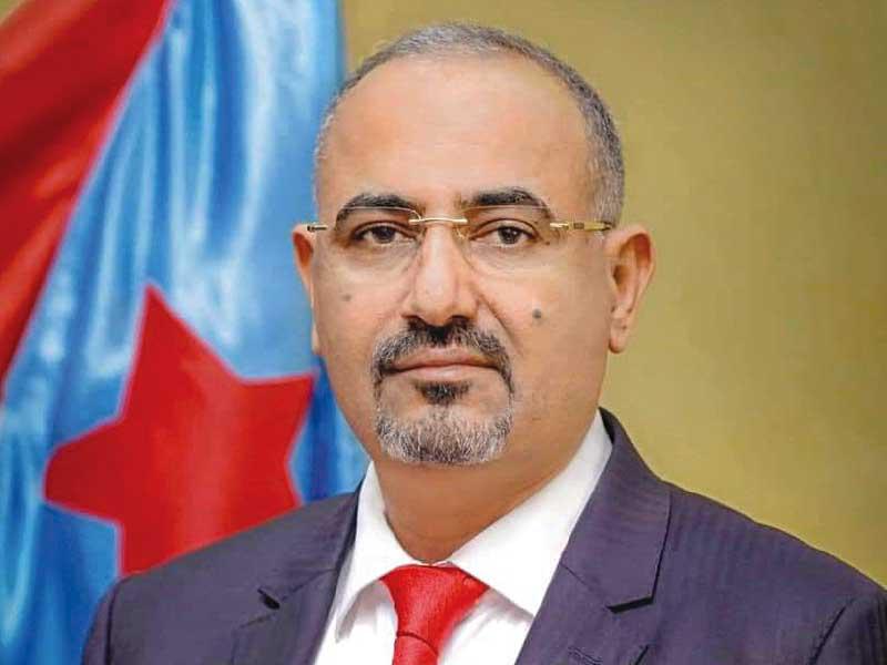 رئيس المجلس الانتقالي الجنوبي اليمني عيدروس الزبيدي