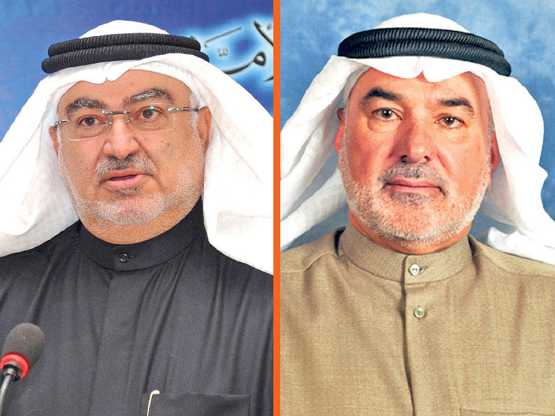 من يمين الصورة النائب صالح عاشور و النائب خليل الصالح