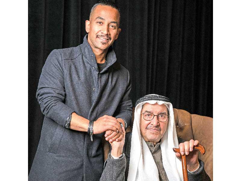 الكاتب عبدالعزيز السريع والمخرج يوسف الحشاش