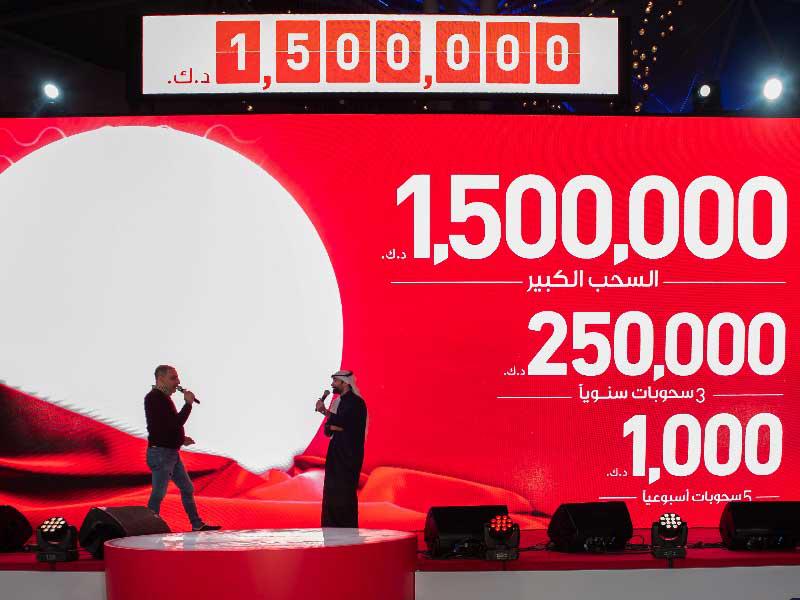 لحظة إعلان الجائزة الجديدة من حساب الدانة