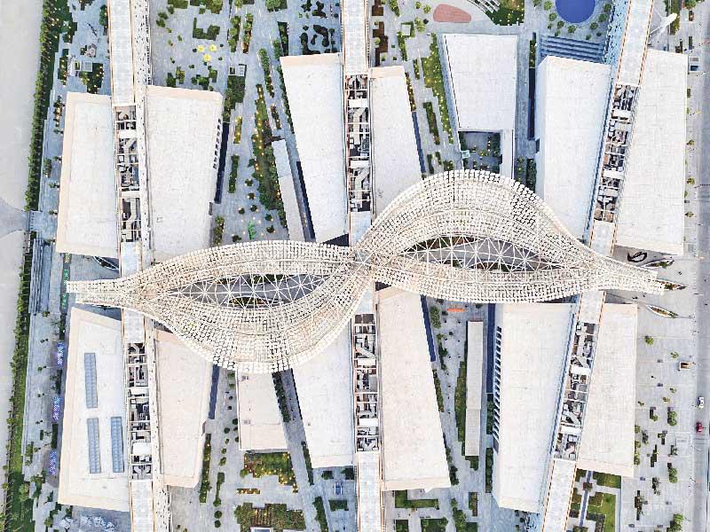 صورة جوية لمركز عبدالله السالم الثقافي 