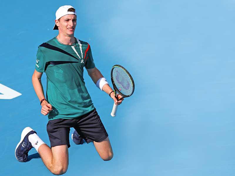 لاعب كرة التنس الفرنسي أوغو أومبير