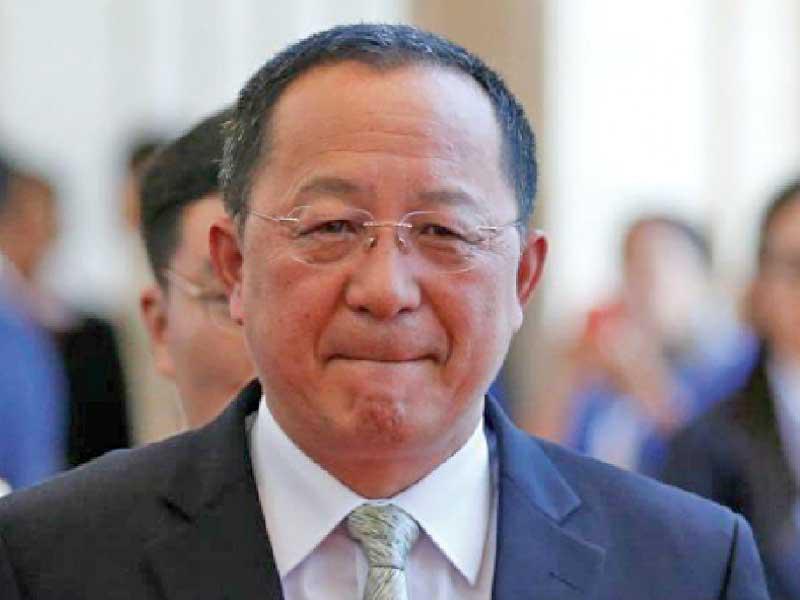 وزير الخارجية الكوري الشمالي ري يونغ هو