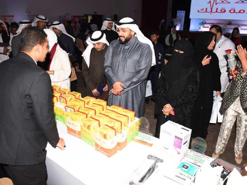 شعيب والطبطبائي خلال جولة عقب الملتقى 