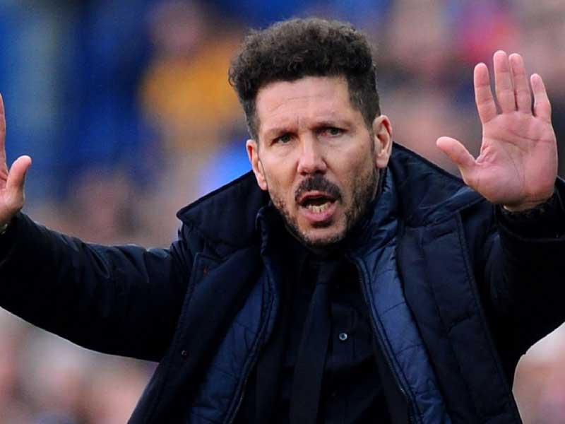 دييغو سيميوني المدير لفني لأتلتيكو مدريد 