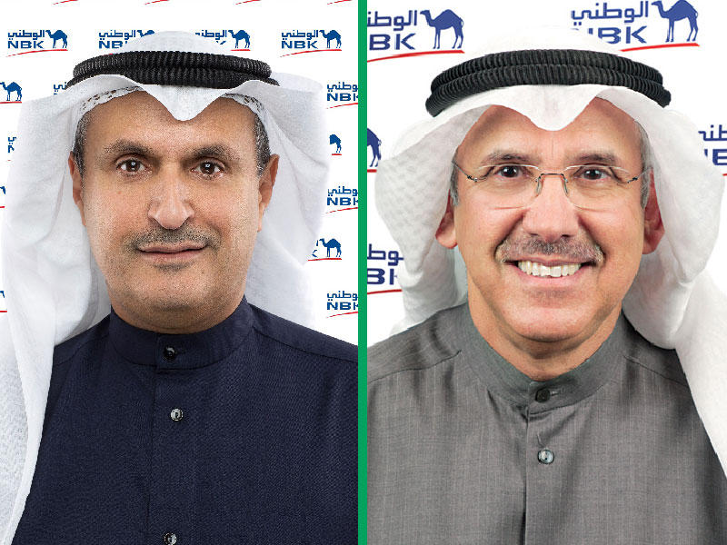  رئيس مجلس إدارة البنك الوطني ناصر الساير- الرئيس التنفيذي لمجموعة «الوطني» عصام الصقر