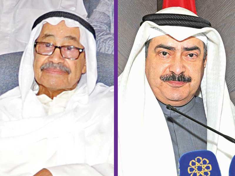 من يمين الصورة الأمين العام للمجلس الوطني للثقافة والفنون والآداب كامل العبدالجليل و الاعلامي سعدون الجاسم 