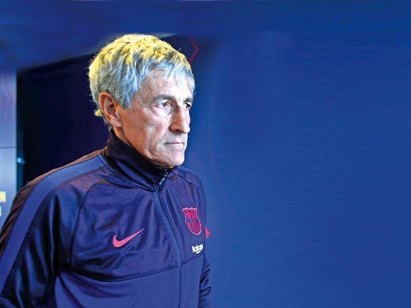 مدرب برشلونة الإسباني كيكي سيتيين