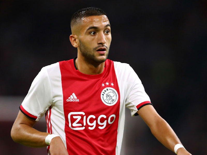 المغربي حكيم زياش نجم أياكس أمستردام 