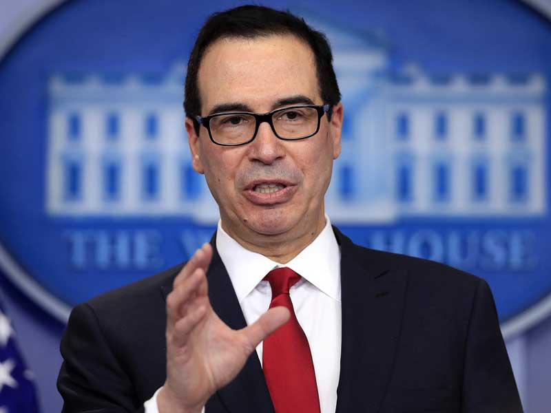 وزير الخزانة الامريكية ستيفن منوتشين