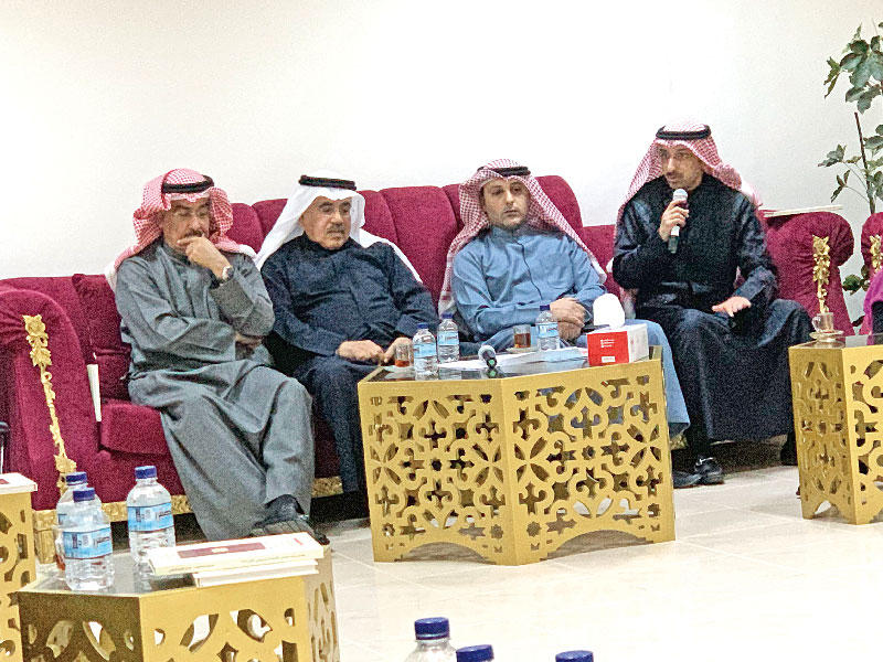 من اليمين البابطين والفضل ورمضان والراشد