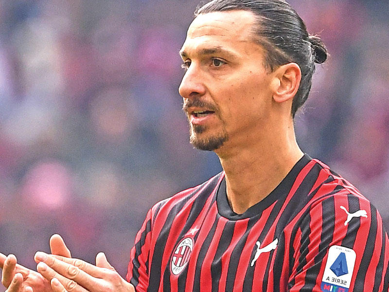 لاعب الميلان زلاتان ابراهيموفيتش