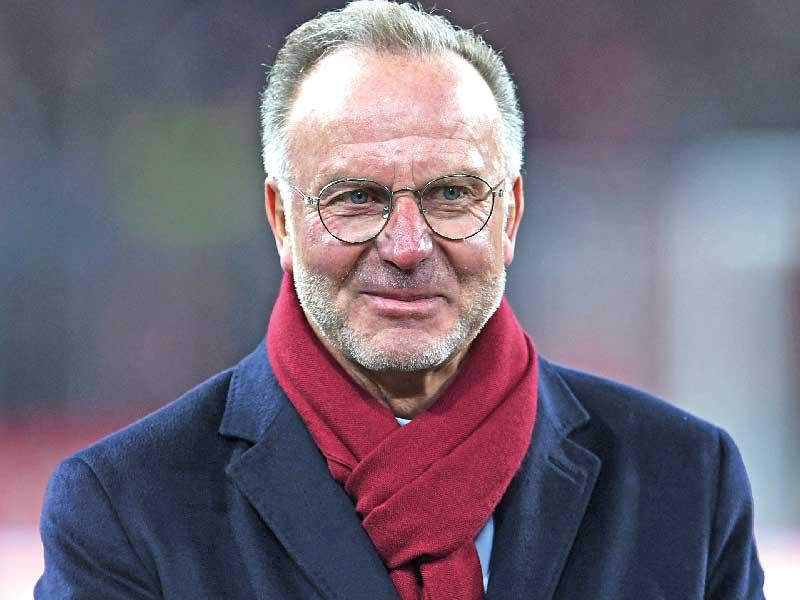  الرئيس التنفيذي لنادي بايرن ميونيخ الألماني لكرة القدم كارل هاينز رومينيغه