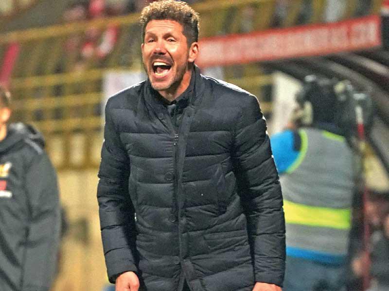 مدرب نادي اتليتكو مدريد سيميوني