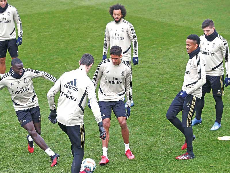 جانب من تدريبات ريال مدريد