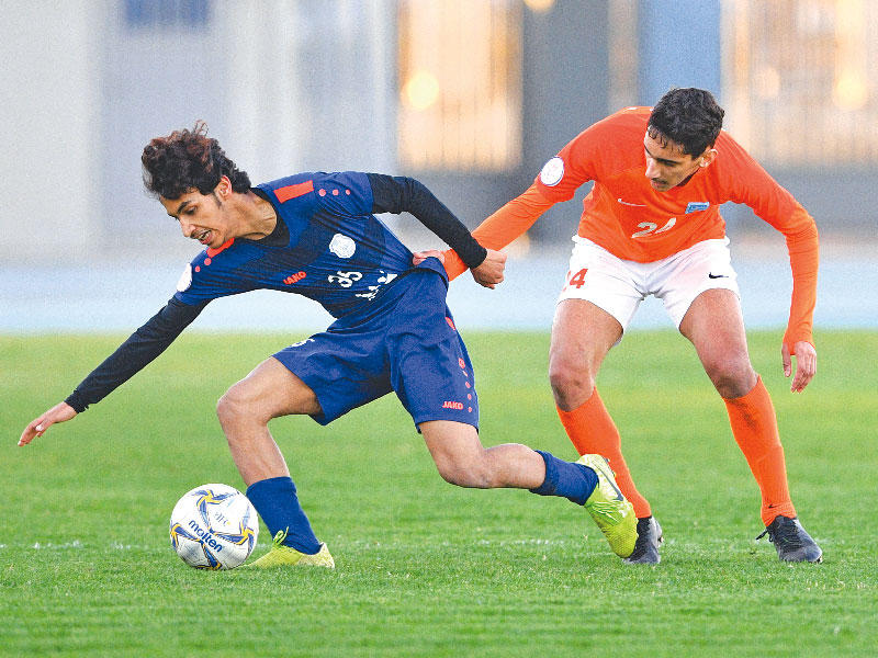 جانب من مباراة كاظمة واليرموك (تصوير نوفل إبراهيم)