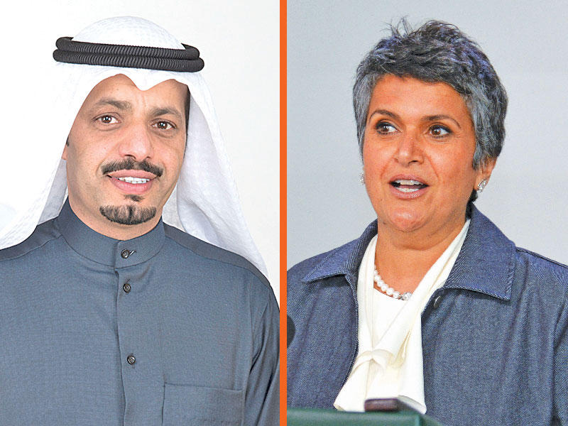 النائبة صفاء الهاشم-النائب ماجد المطيري