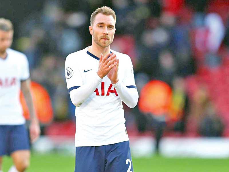 لاعب نادي توتنهام الإنكليزي لكرة القدم كريستيان إريكسن 