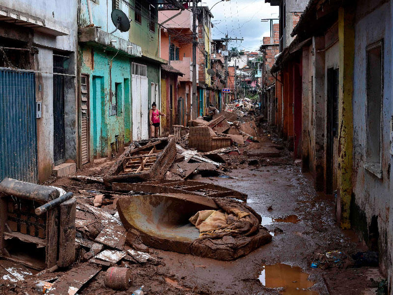 آثار الفيضان في البرازيل