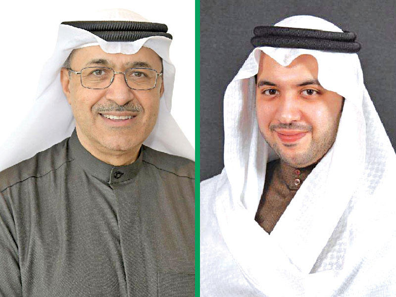 رئيس مجلس إدارة شركة القرين لصناعة الكيماويات البترولية الشيخ مبارك العبدالله الصباح-نائب رئيس مجلس الإدارة والرئيس التنفيذي للشركة سعدون علي