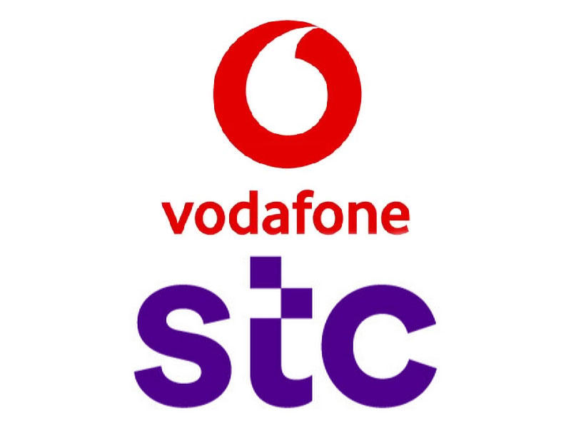شعار شركتي stc و فودافون