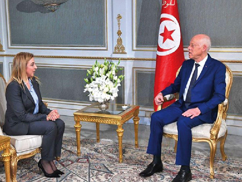 الرئيس التونسي قيس سعيّد