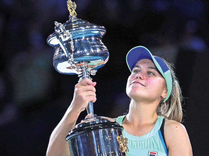 لاعبة التنس الأميركية الصاعدة صوفيا كنين